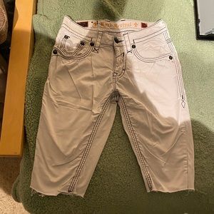 Rock revival jean shorts.